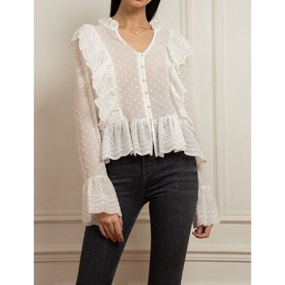Like_Vam Korea Blouse in White - Picture 2 of 5